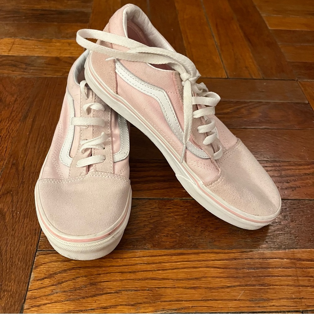 Vans Light Pink Suede Old School Sneakers